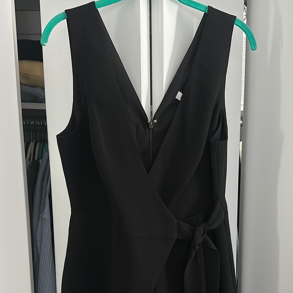 BCBGeneration NWT Black V Neck Jumpsuit with Tie